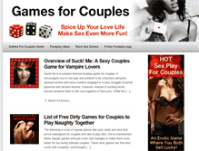 Tablet Screenshot of games-for-couples.com
